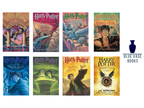 Harry Potter Complete 8 Book Set By J. K. Rowling, Paperback ONLY -GOOD
