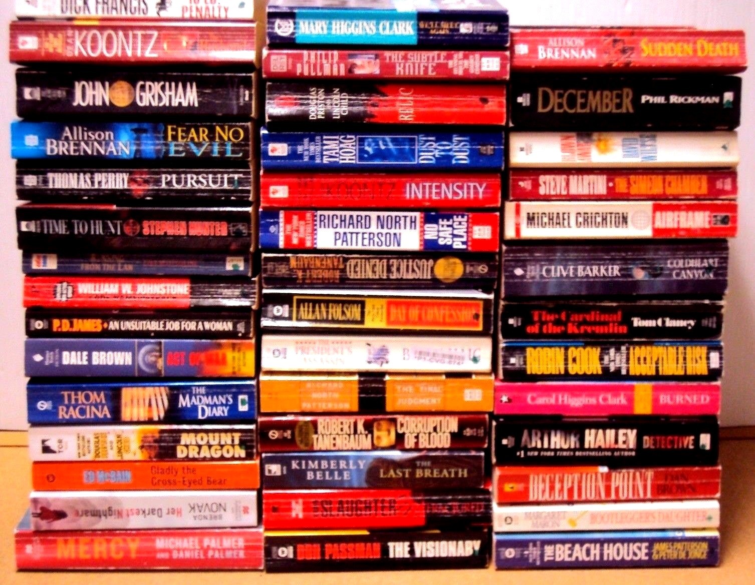 Lot 12 Mystery Thriller Action Fiction Paperback Book Random Pick Author Title
