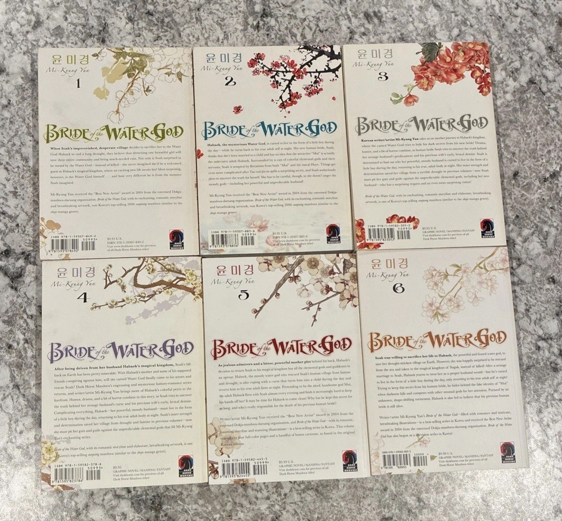 Bride Of The Water God Manga 1-6. By Mi-kyung Yun Dark Horse Comics 6 books