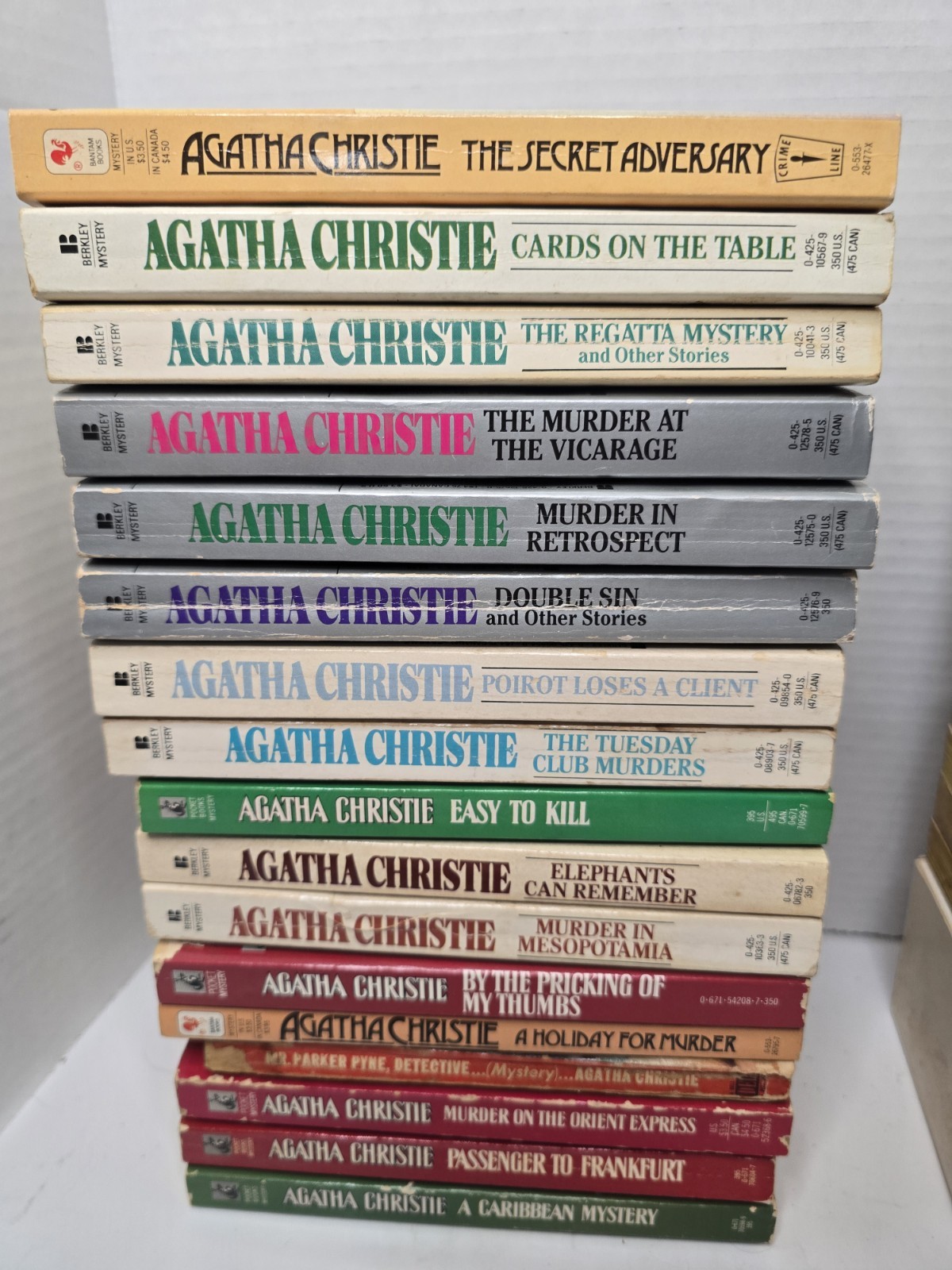 Agatha Christie — Vintage Paperback Lot — 17 Titles —