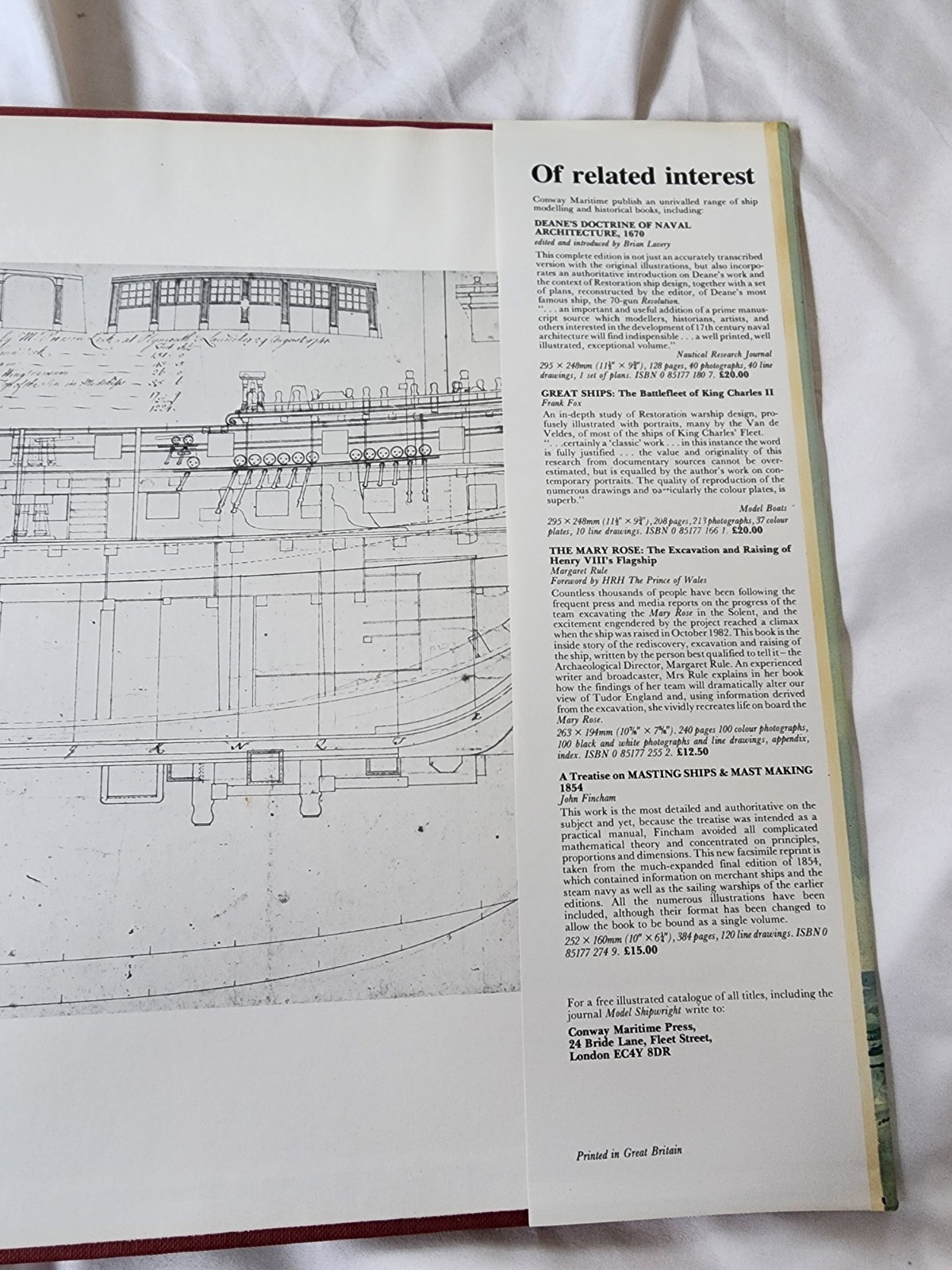 Ship of the Line Vol. I The Development of the Battlefleet 1650-1850 by Lavery