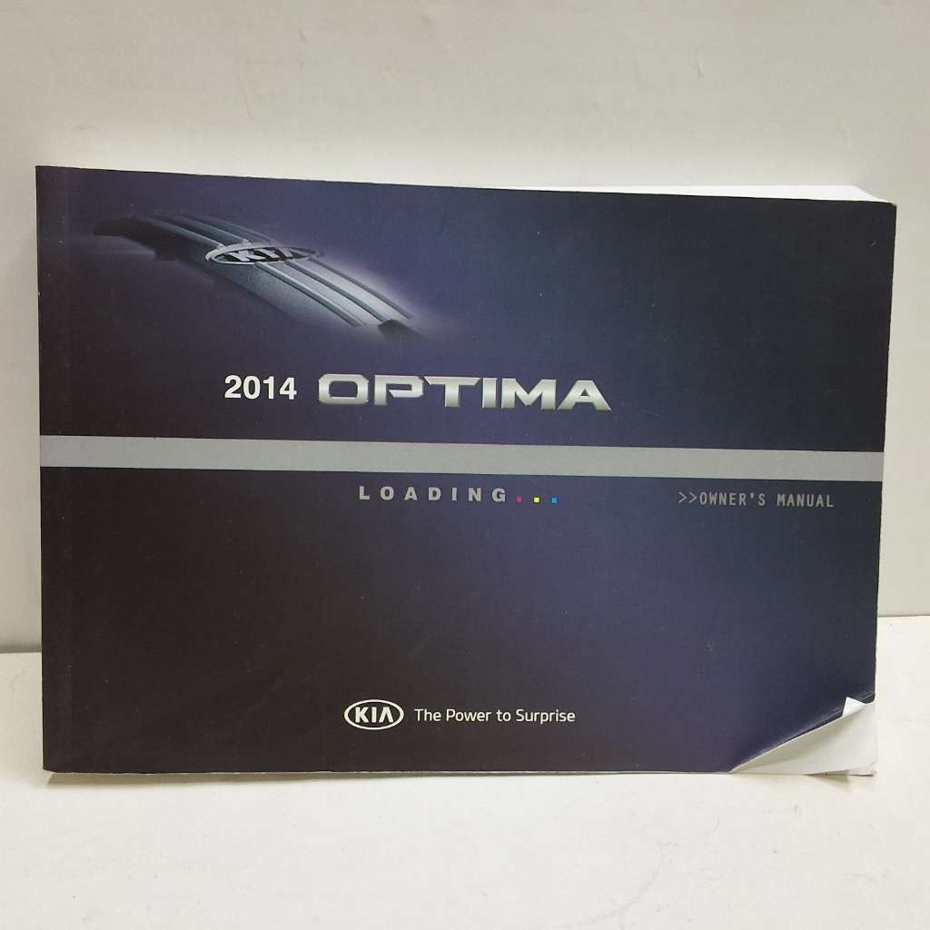 2014 Kia Optima Owners Manual Handbook OEM K01B13008