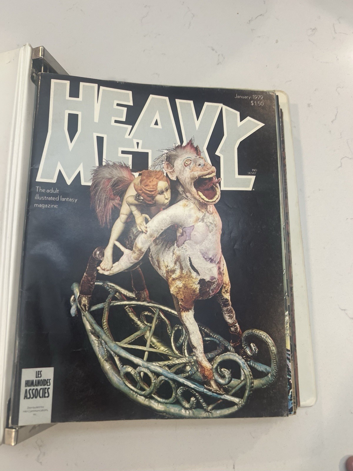 Vtg 1979 Heavy Metal Magazine 12 Issue Set Full Year W/ RaRe Mail Away Binder