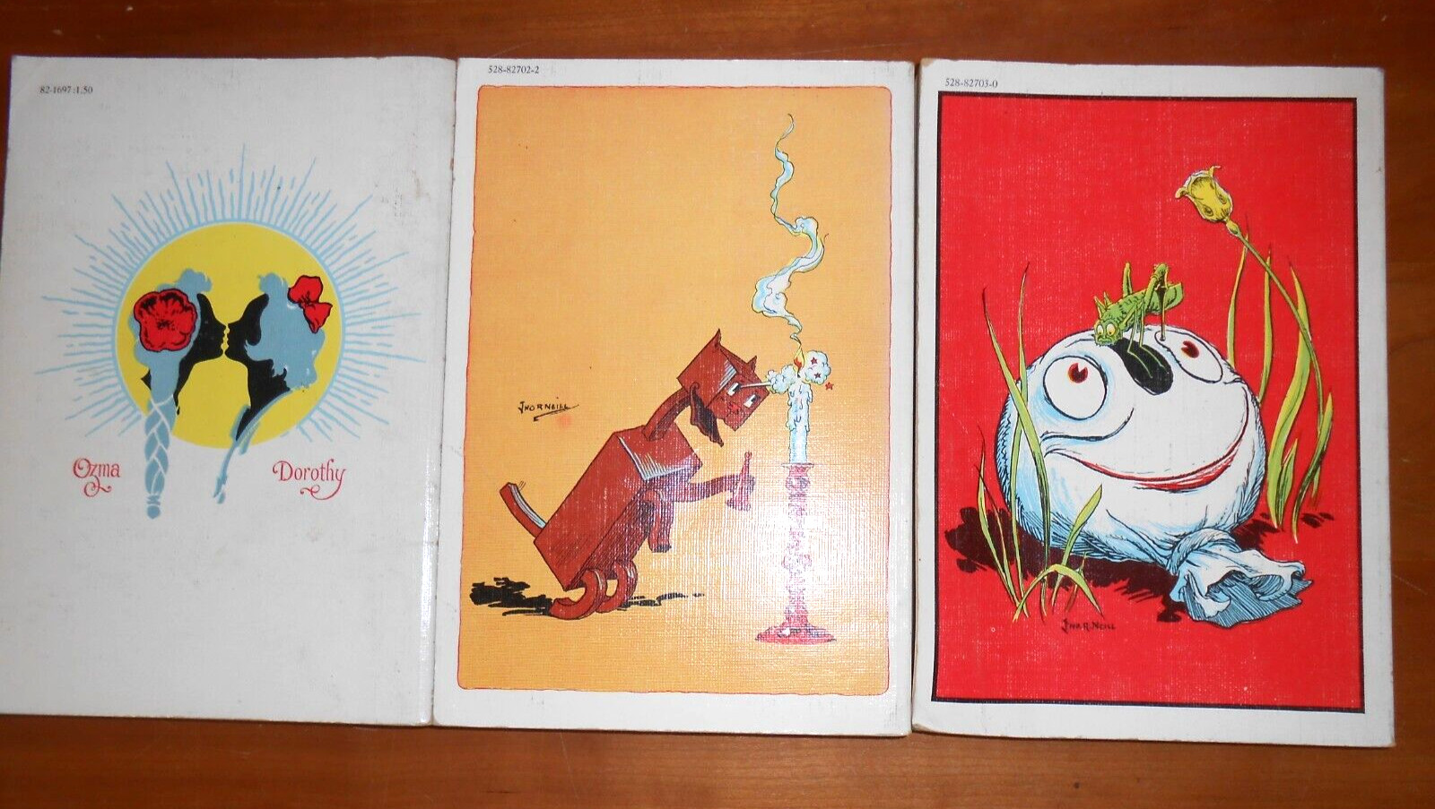 3 L. Frank Baum Oz (Road to~Patchwork Girl~Scarecrow) Rand McNally — TPB GC