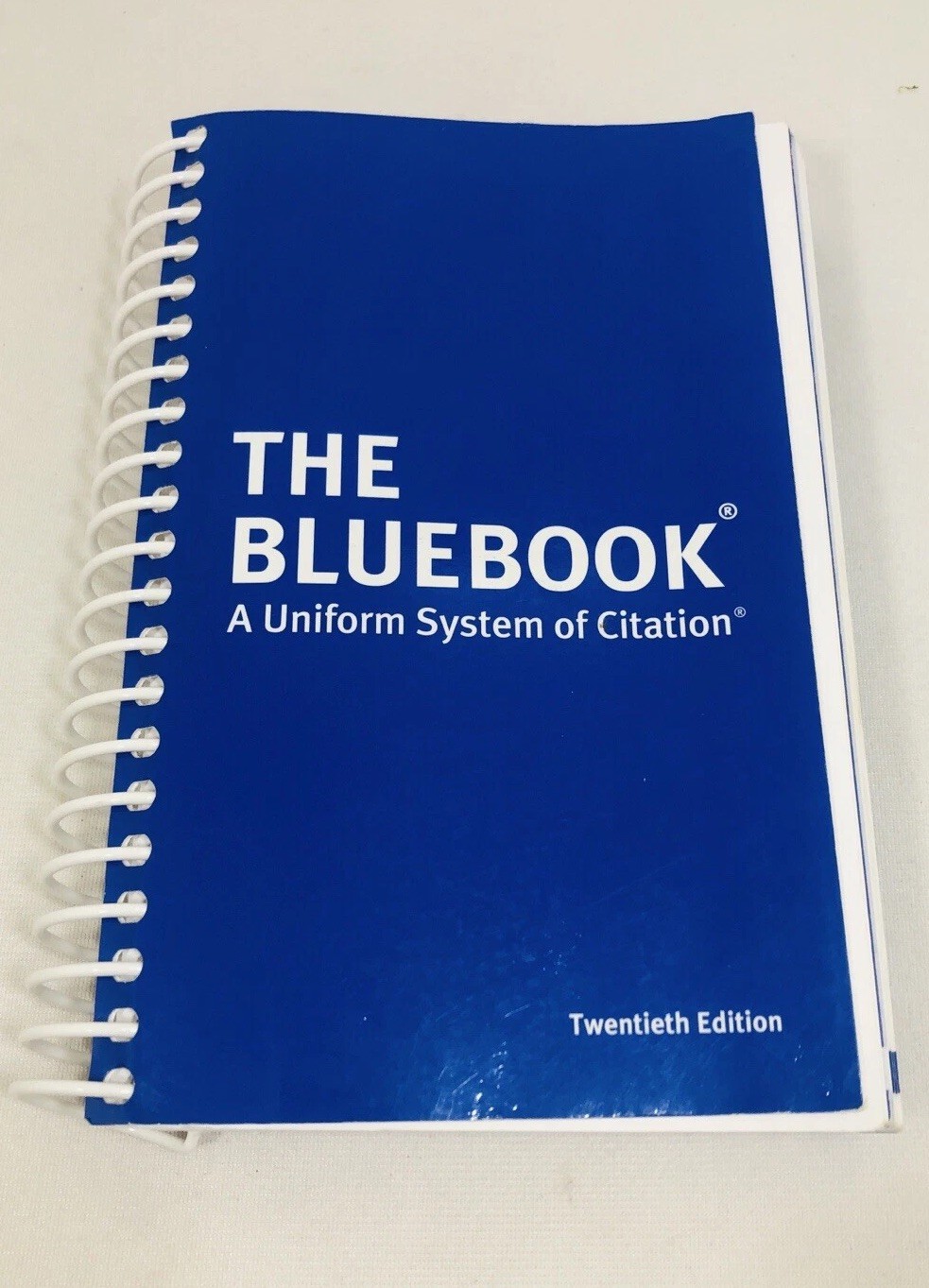 The Bluebook A Uniform System of Citation, 20th Edition SOME PAGES HAVE WRITING