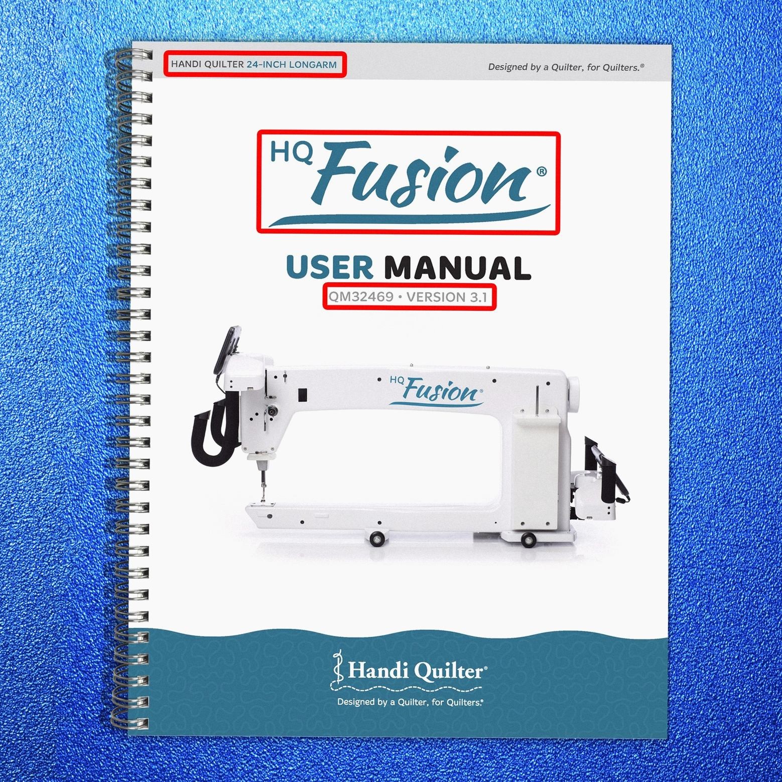 HANDI QUILTER Fusion 24-Inch Longarm User Manual 2015, BOUND, COVERS, FOLDOUTS
