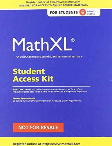 MathXL Valuepack Access Card (6 — Misc. Supplies, by Pearson Education — New a