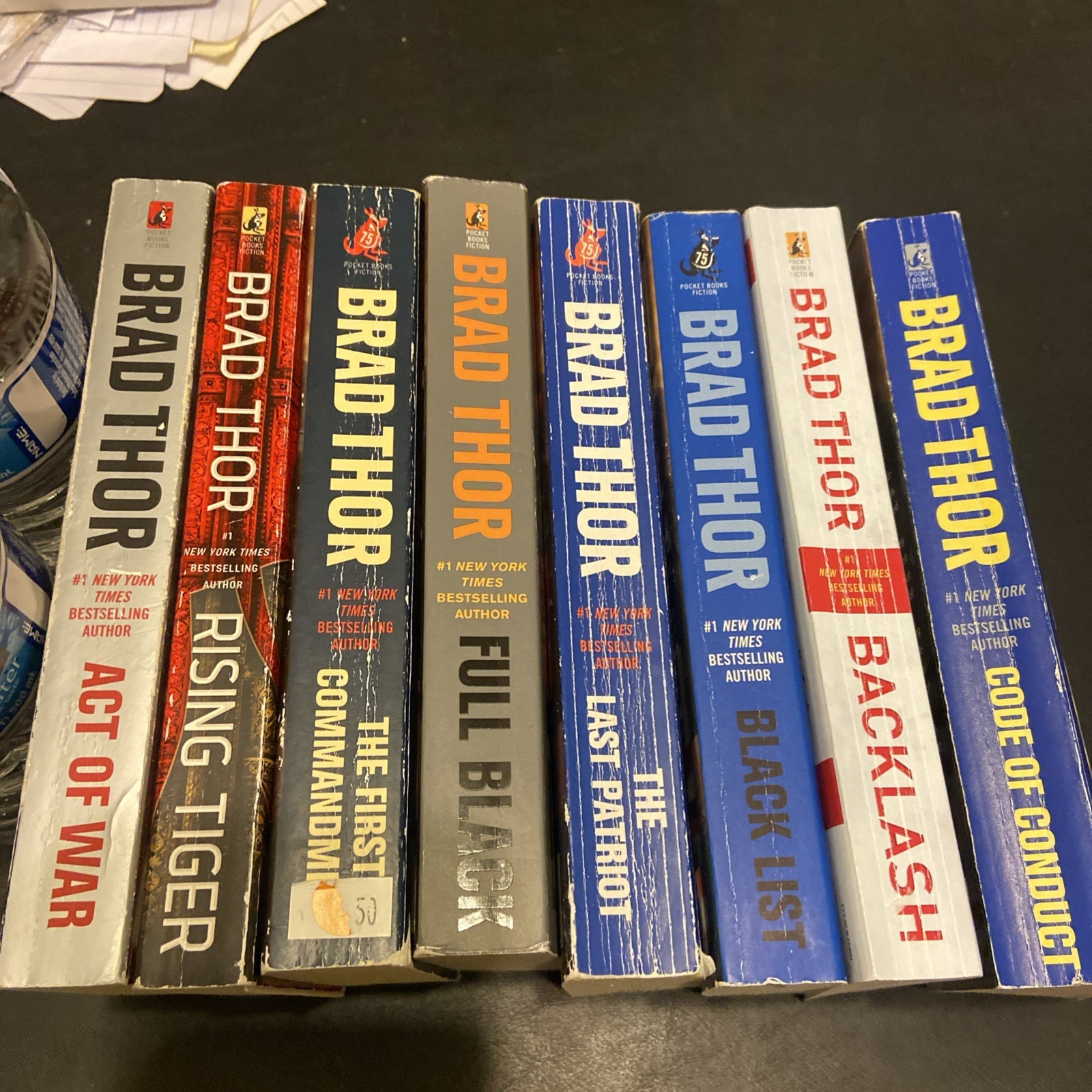 Brad Thor Political Thrillers Lot Of 8 Paperbacks Good-Good+ Condition