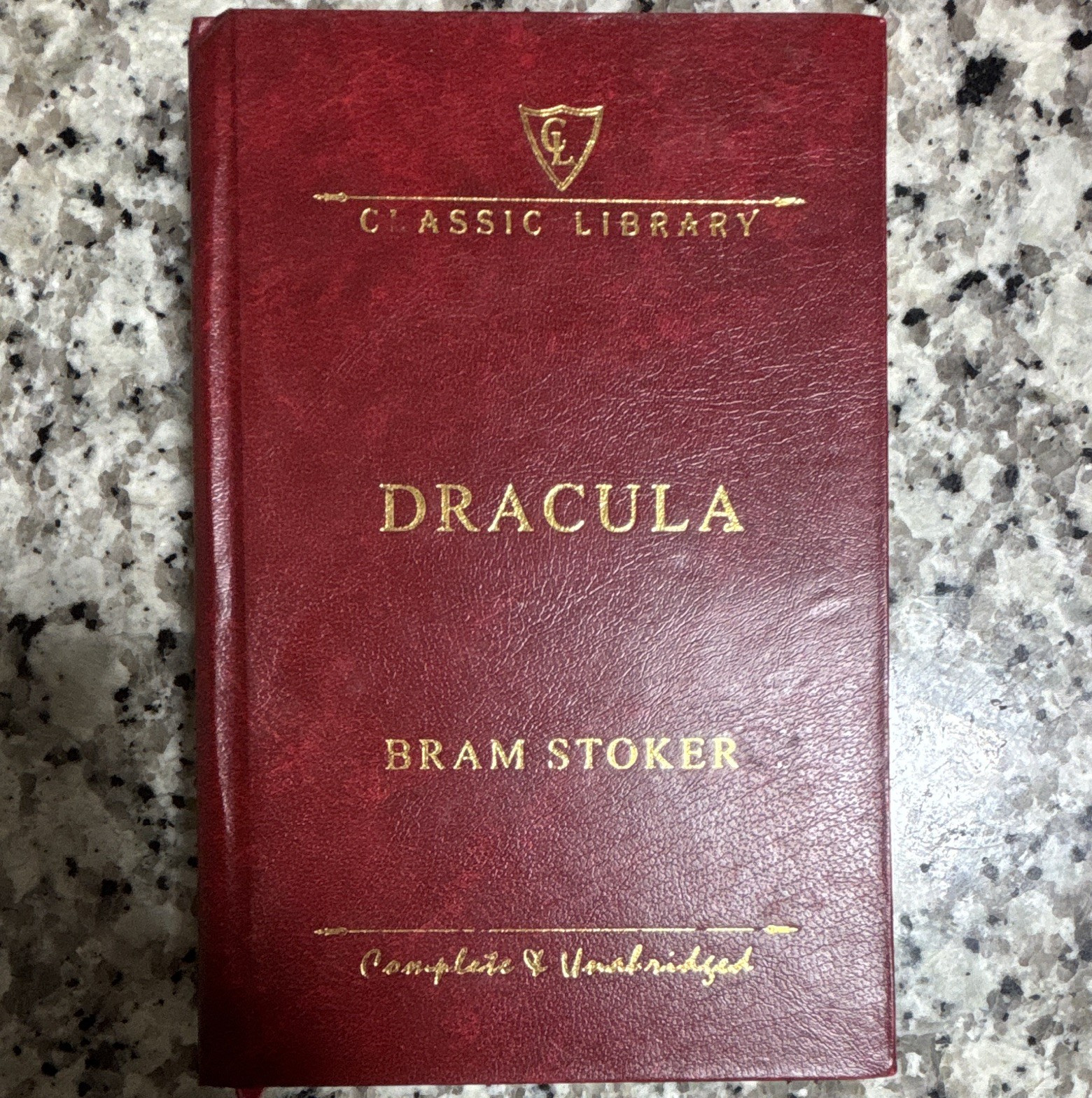Dracula Bram Stoker Unabridged Leatherback — JG Press Classic Library