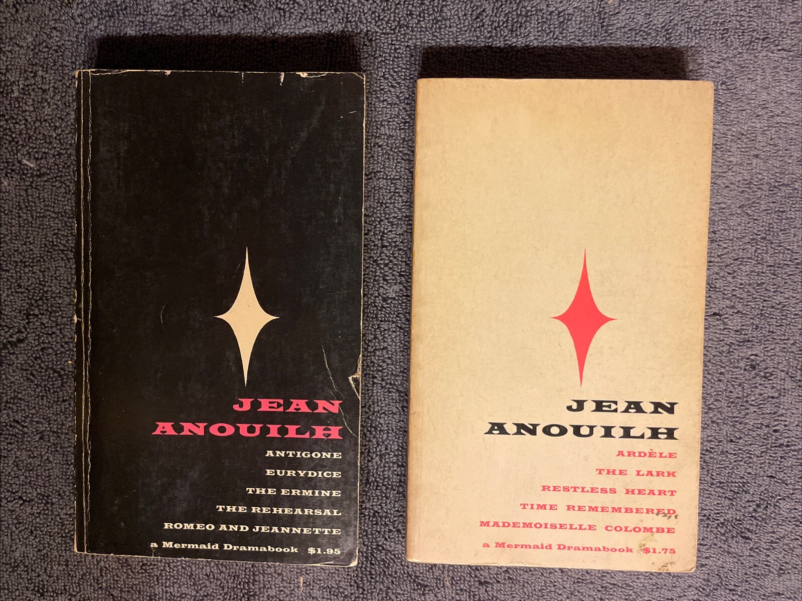 Jean Anouilh: Five Plays Volume 1 & 2 Pbks Hill And Wang Antigone