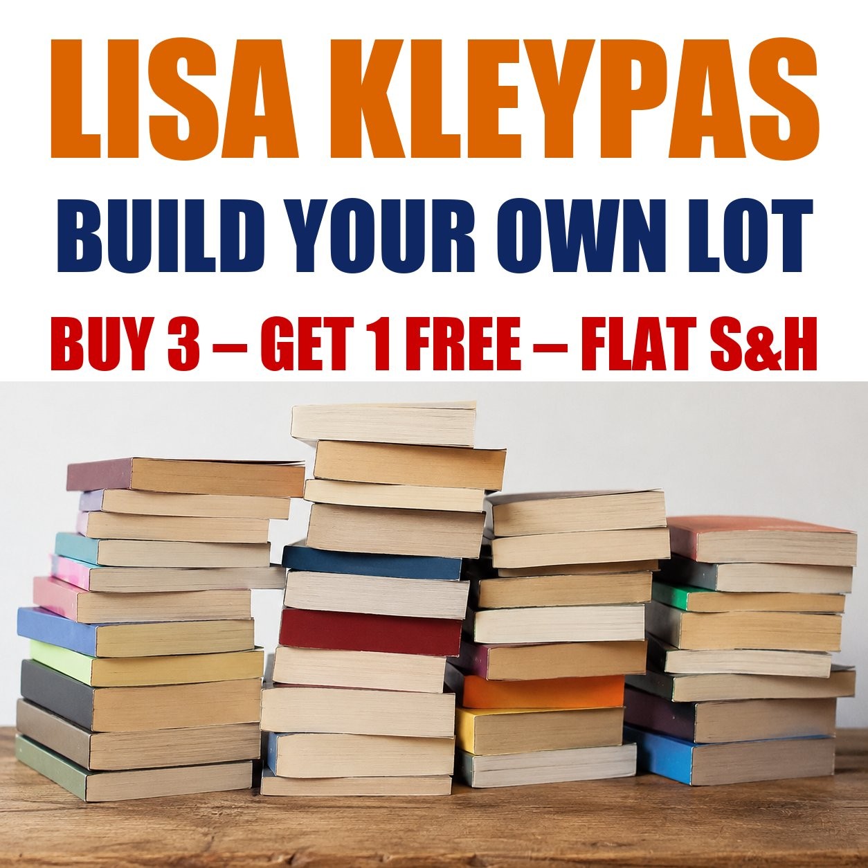 Lisa Kleypas Paperback Books — Build A Romance Novel Book Lot — Flat Shipping