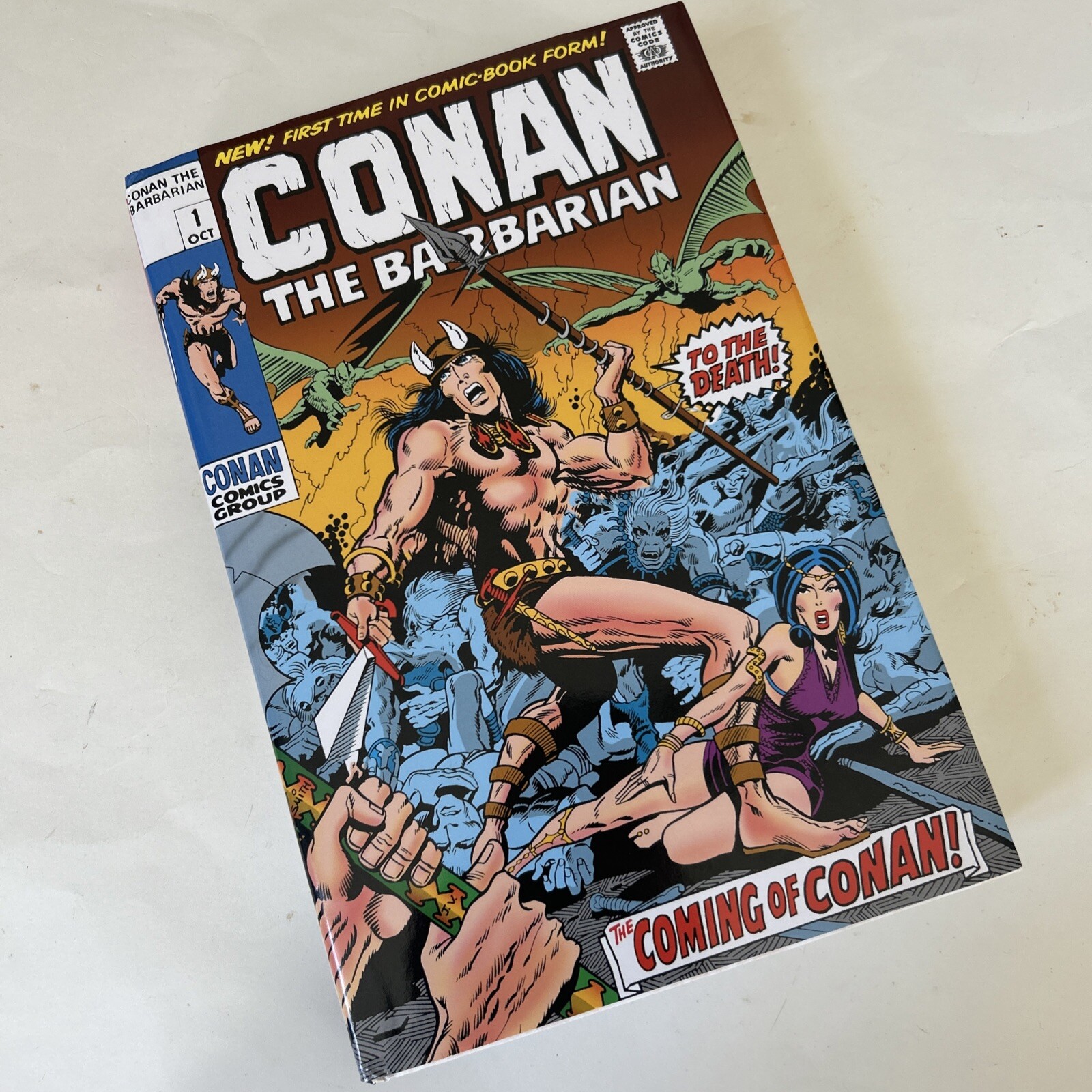 Marvel Comics Omnibus Conan the Barbarian #1-HC book-dust jacket-Roy Thomas