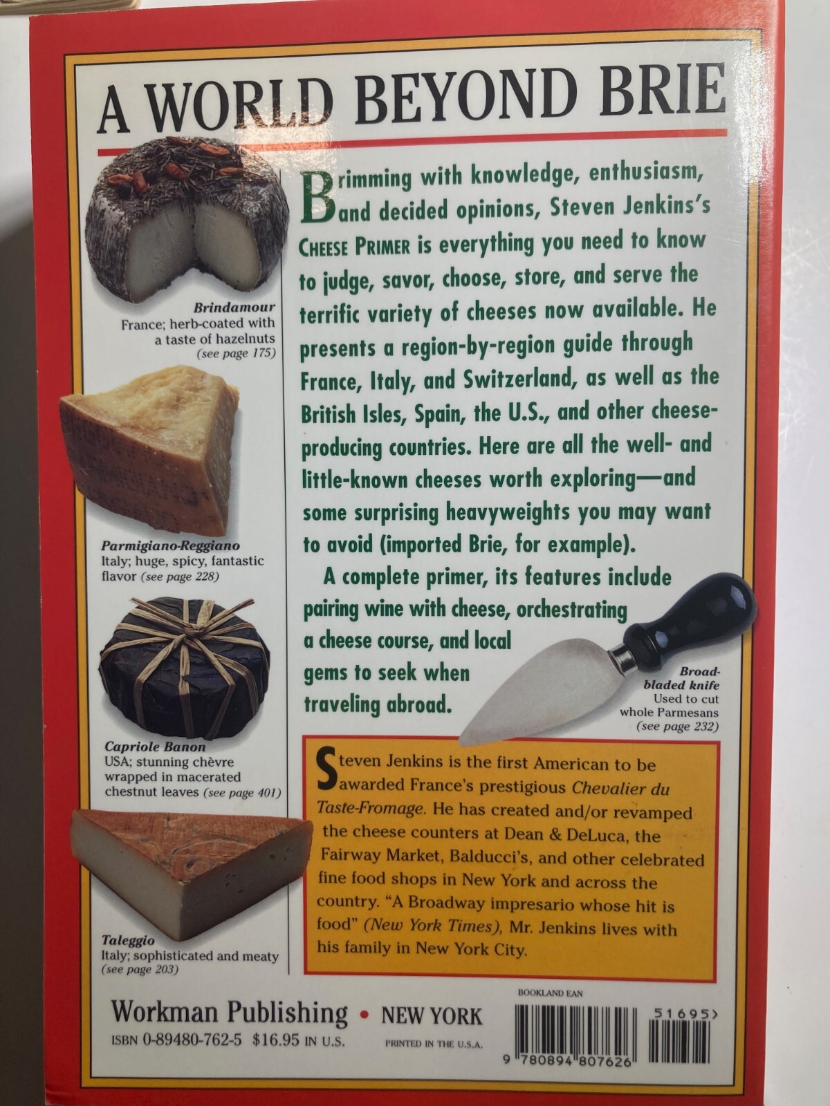 Cheese Primer Steven Jenkins James Beard Award