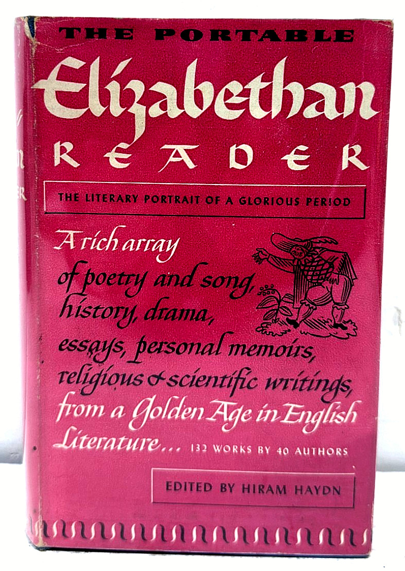 The Portable Elizabethan Reader 1946 HC DJ Viking Portable Library