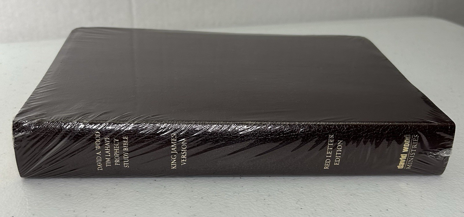 Tim Lahaye Prophecy Study Bible KJV Genuine Leather Red Letter AMG W/David Wood