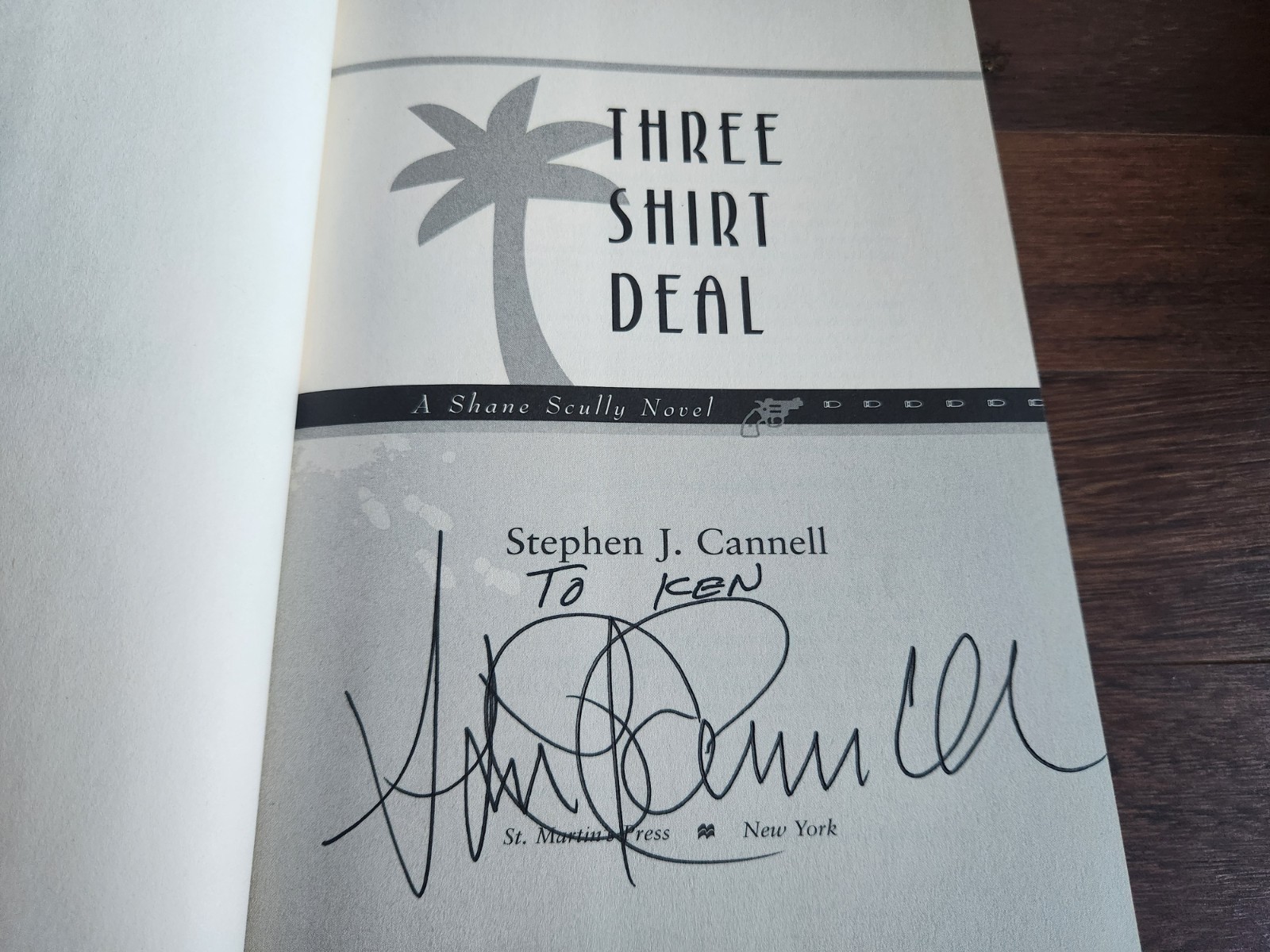 Stephen J. Cannell SIGNED Three Shirt Deal 2008 First Edition Hardcover COA