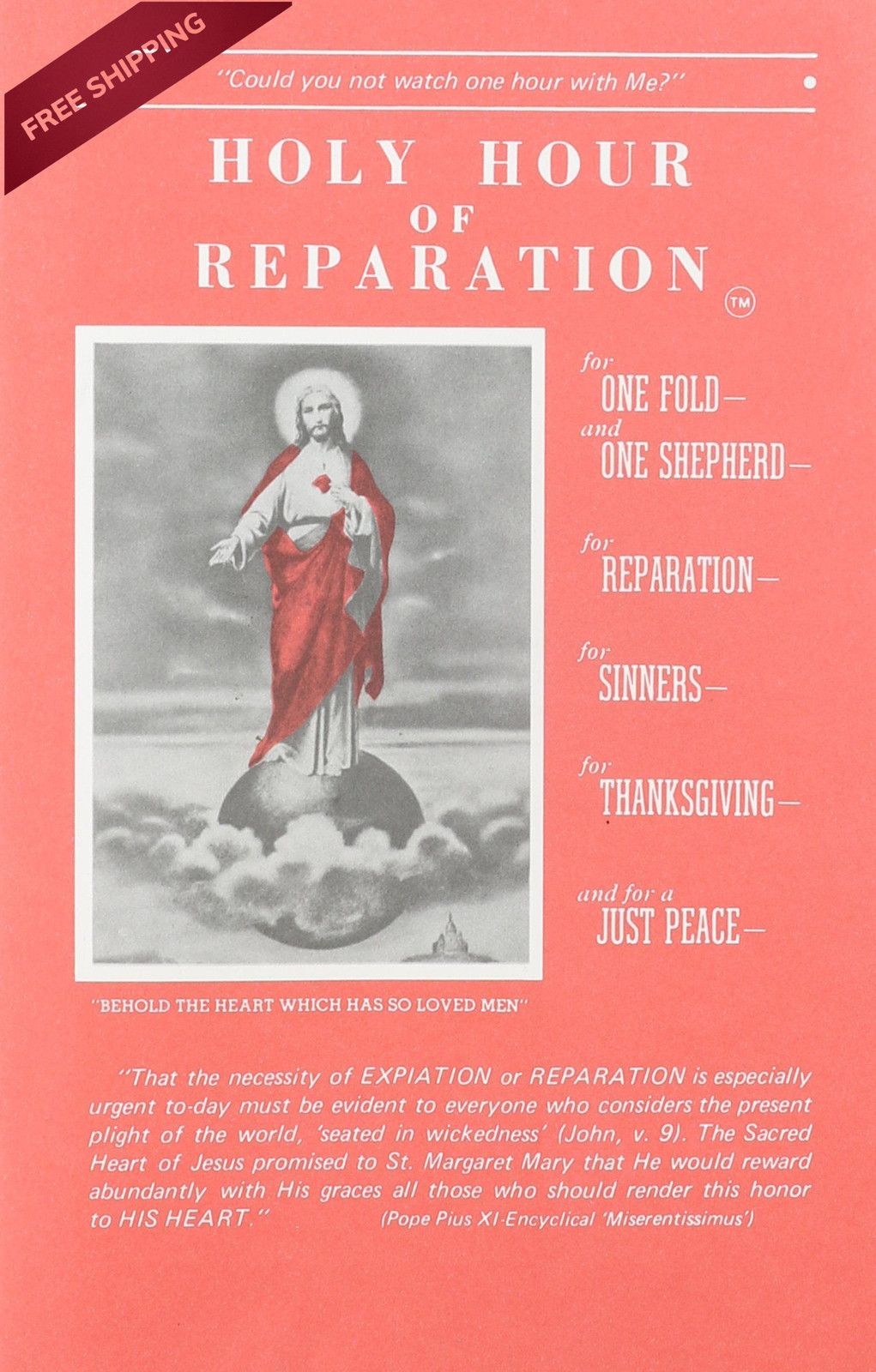 Holy Hour of Reparation to the Sacred Heart Jesus (English, Spanish,…