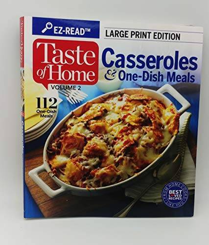 Taste of Home Vol 2 Casseroles & One Dish Meals Large Print Edition — VERY GOOD