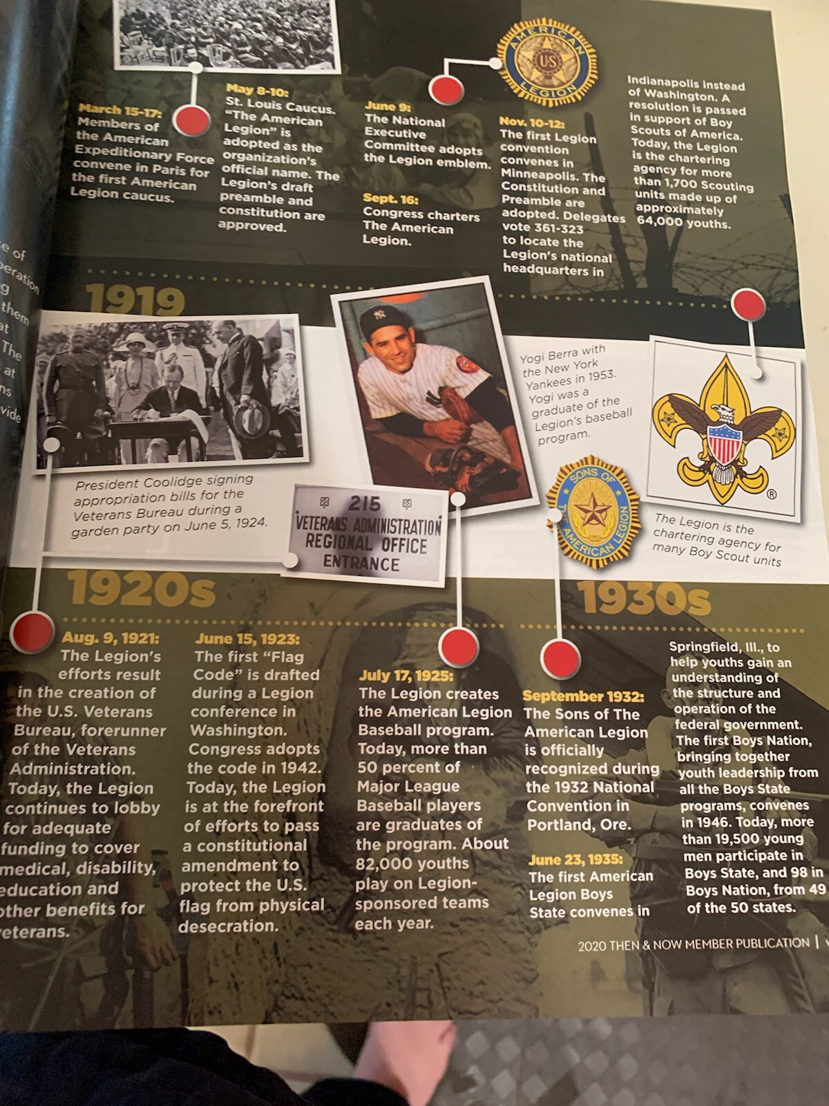 The American Legion Department Of California 2020 Then & Now Member Publication