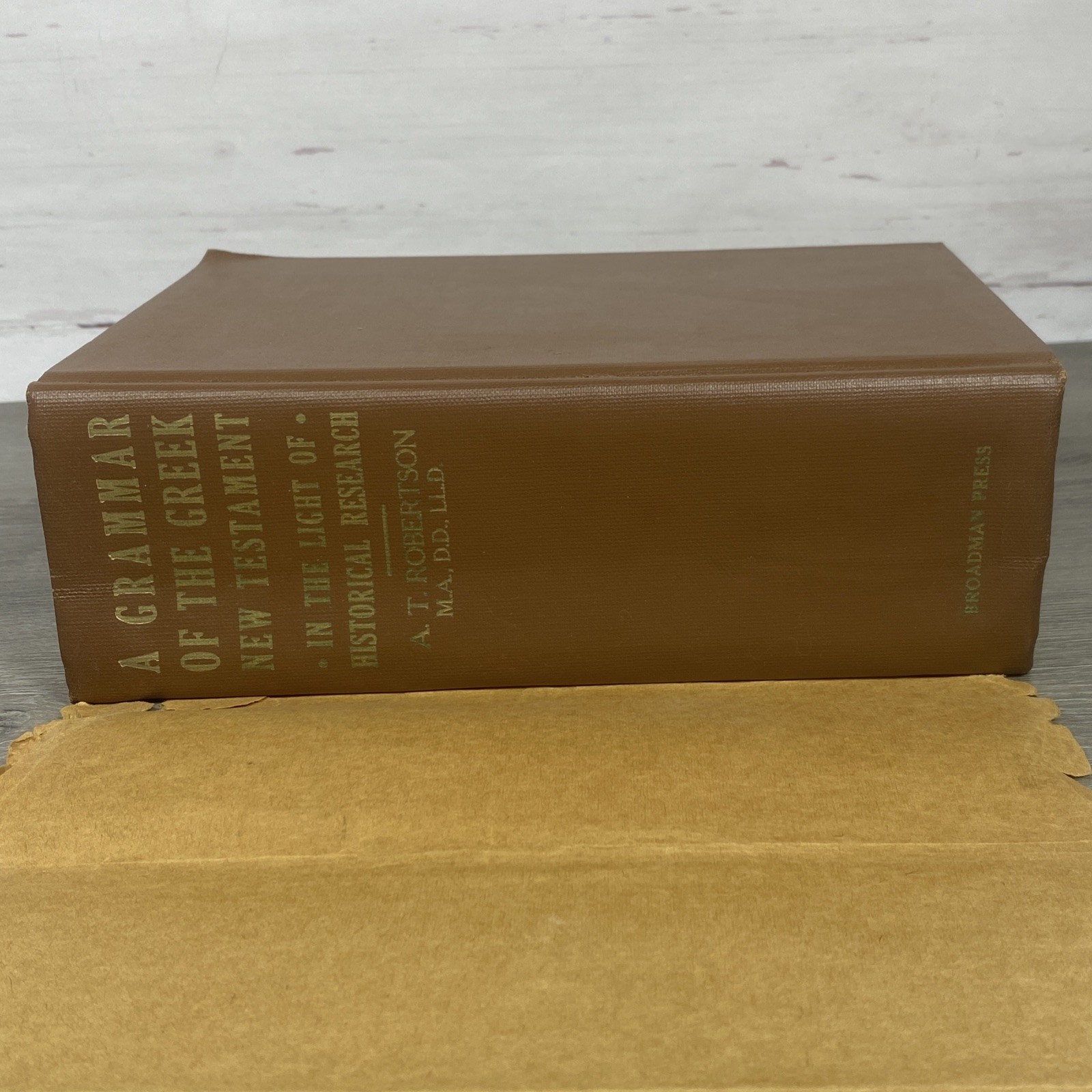 A Grammar Of The Greek New Testament A T Robertson Broadman 1934 w/Dust jacket