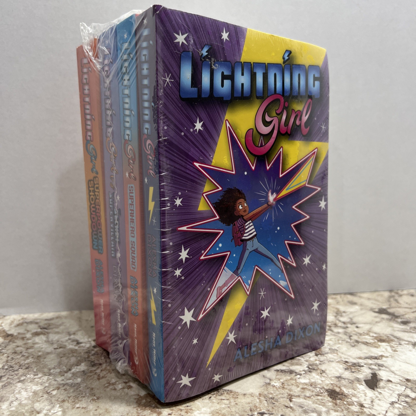 Lightning Girl Book Lot 1-4 by Alesha Dixon Books Aurora Beam Superhero Girl NEW