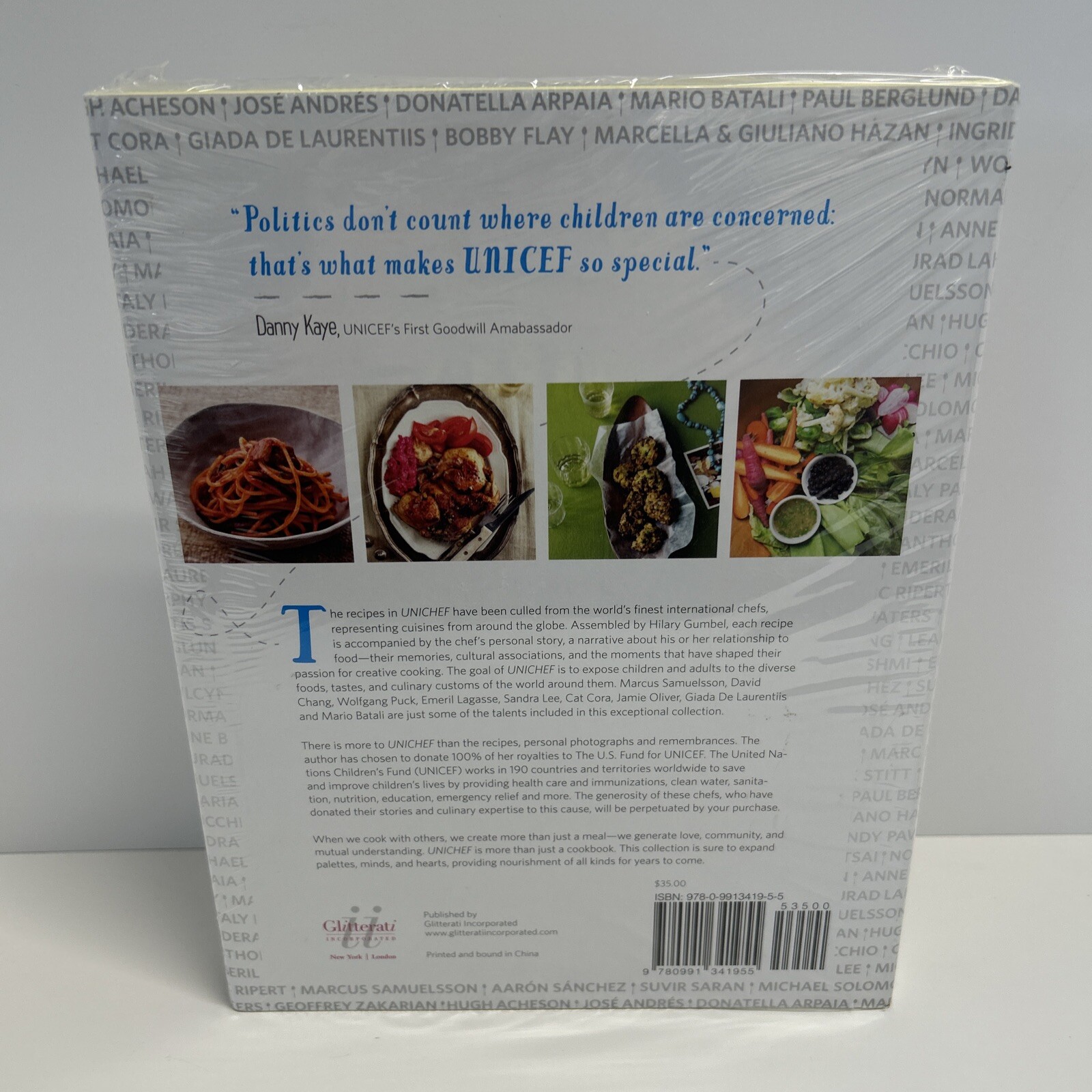 Unichef : Top Chefs Unite World’s Children Hilary Gumbel Cook Book New Mowbray