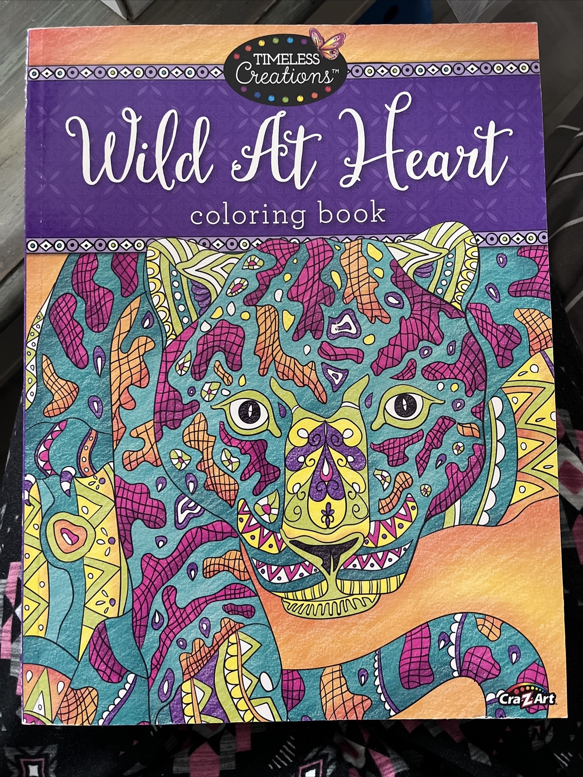Cra-Z-art Timeless Creations Coloring Book, Wild at Heart, 64 pages