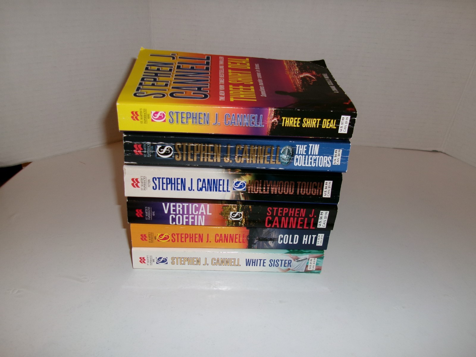 A Lot of 6 Stephen J. Cannell books, White Sister, Cold Hit