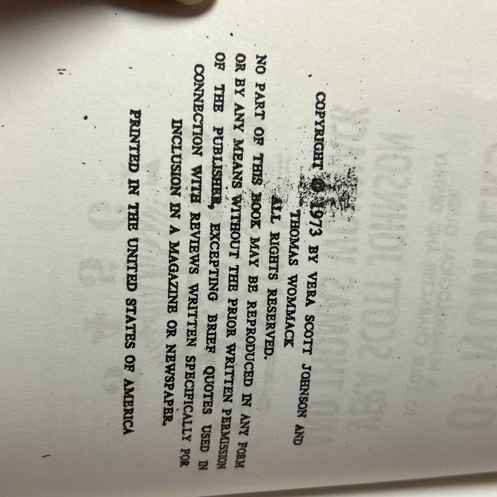 The Secrets of Numbers by Vera Scott Johnson & Thomas Wommack ~ VTG 1973 Occult