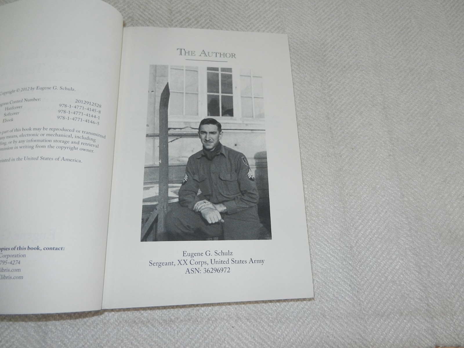 WW II 3rd Army XX Corp G-3 HQ & GI Clerk «THE GHOST IN GENERAL PATTON’S ARMY»