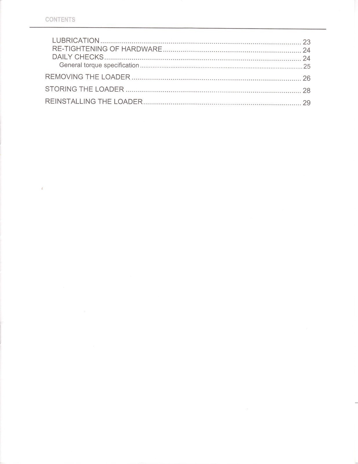 KUBTOA LA513 LA723 LA863 FRONT LOADER OPERATORS MANUAL , BOUND, TOUGH