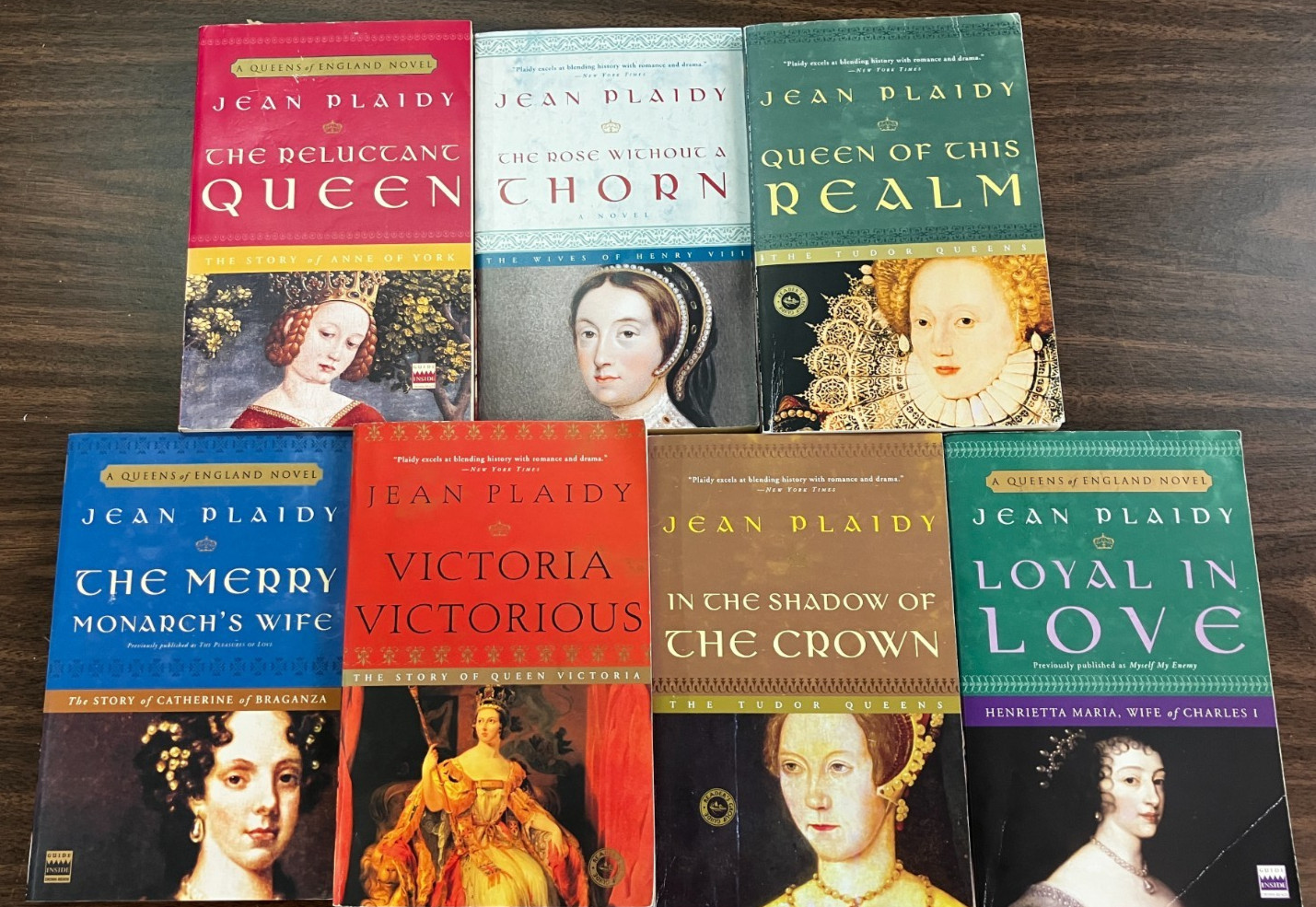 The Queens of England Series Set of 7, Jean Plaidy, TPB Touchstone