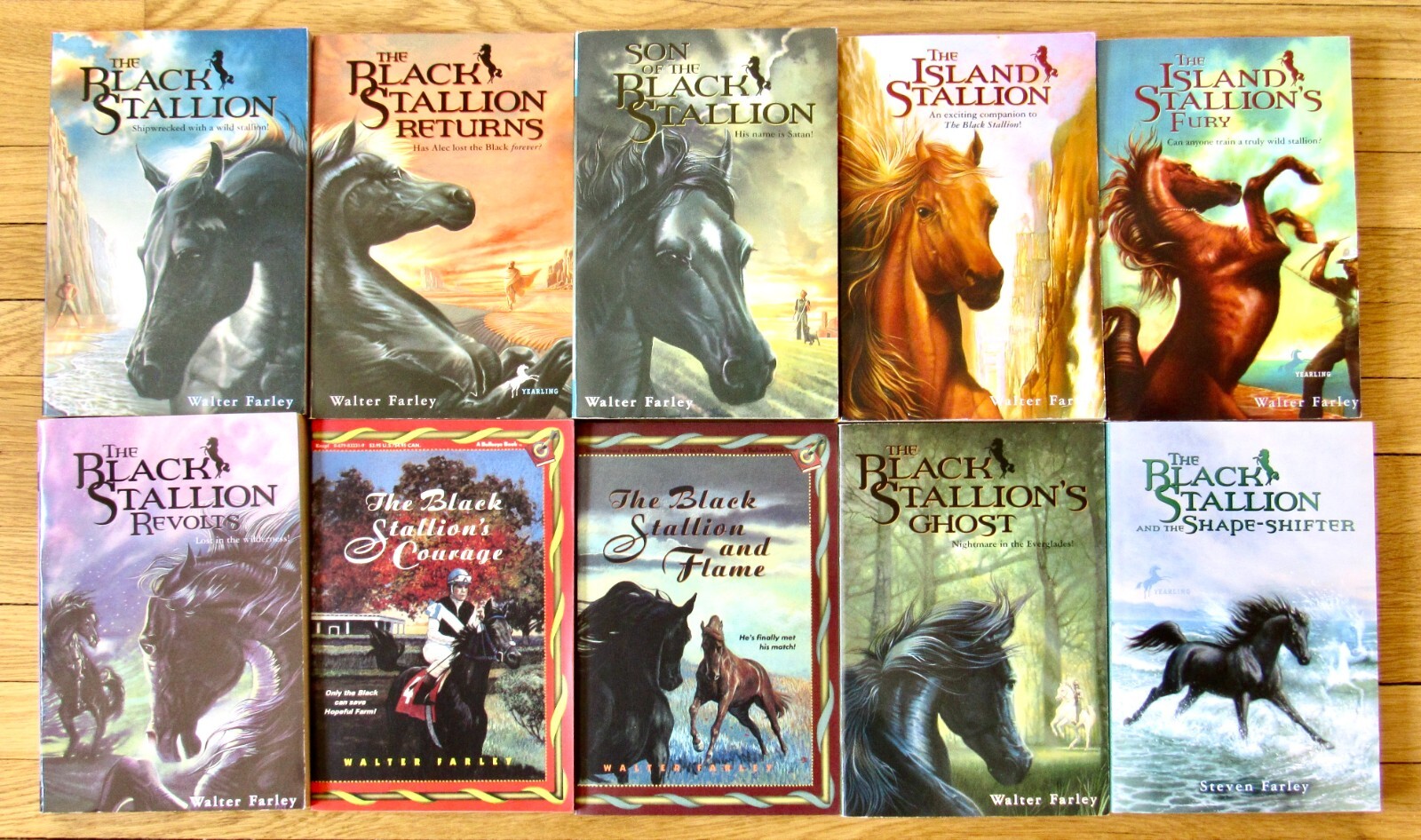 Lot 10 THE BLACK STALLION Books Walter & Steven Farley PB Random House L2