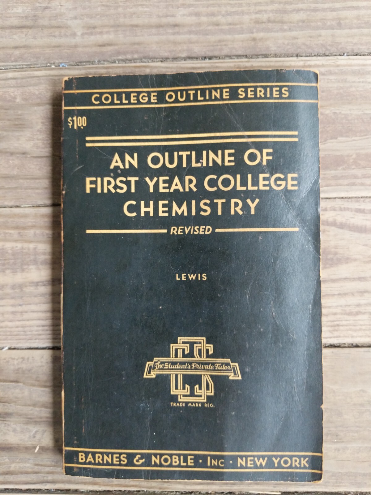 Rare 1945 An Outline of First Year College Chemistry PB Book Barnes & Noble