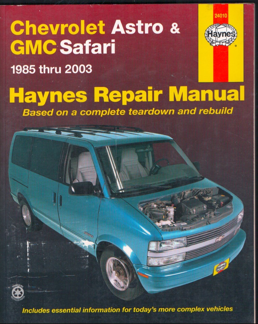 Haynes Repair Manual Chevrolet Astro GMC Safari 1985-2003 MN3075