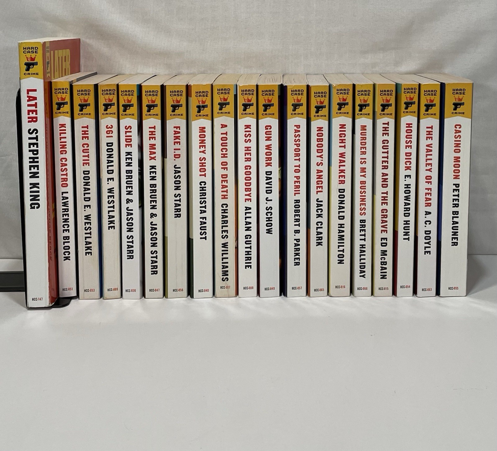 HARD CASE CRIME Book Lot 19 — Stephen King Lawrence Block Westlake Peter Blauner