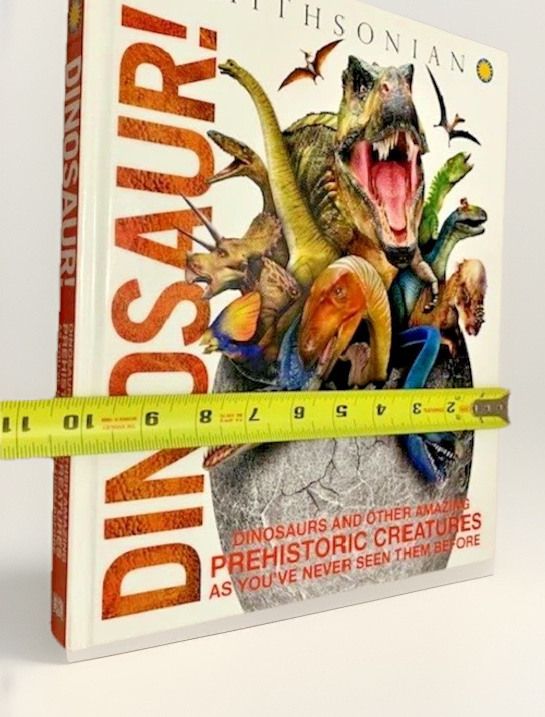 Dinosaurs Book Prehistoric Creatures 1st Ed Table Room Decor Staging Illustrated