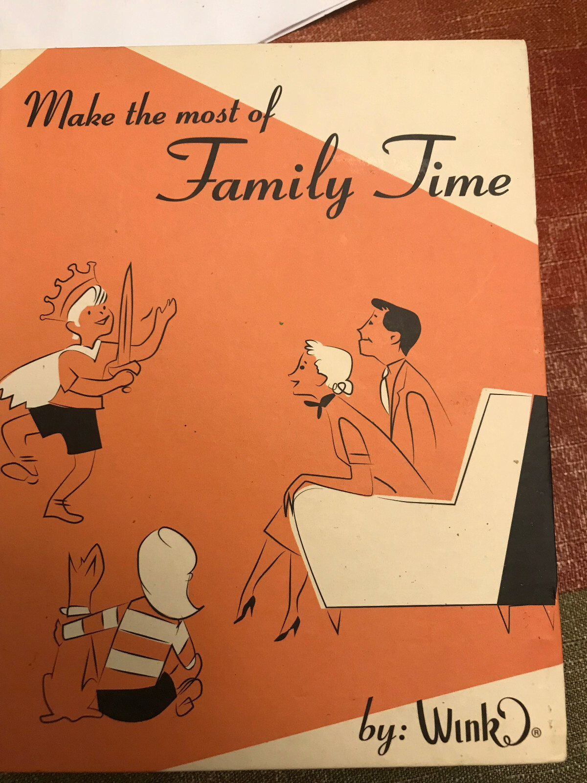 Wink Book Flask «Make the most of Family Time» 7oz