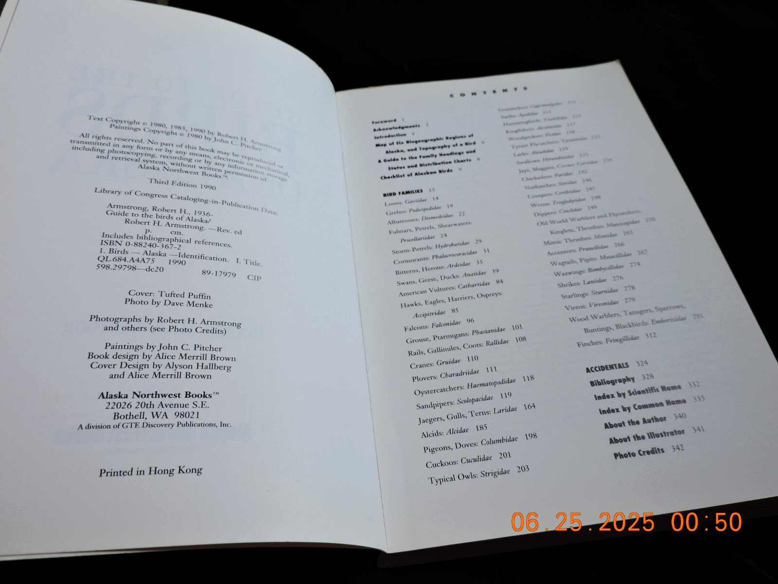 Guide to the Birds of Alaska By Robert H. Armstrong 437 Bird Species FREE SHIP