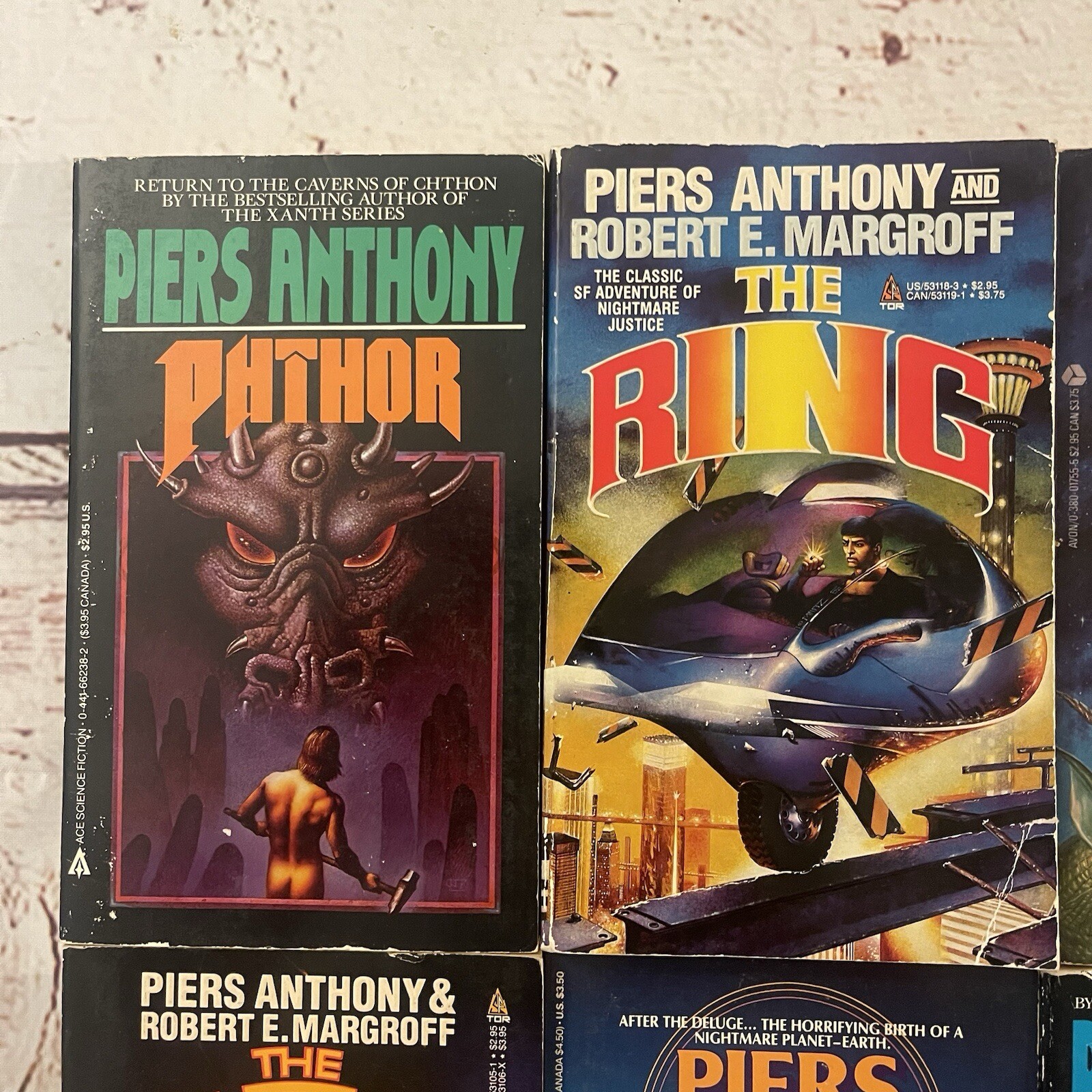 Piers Anthony Paperback Book Lot 6 Fantasy Novels