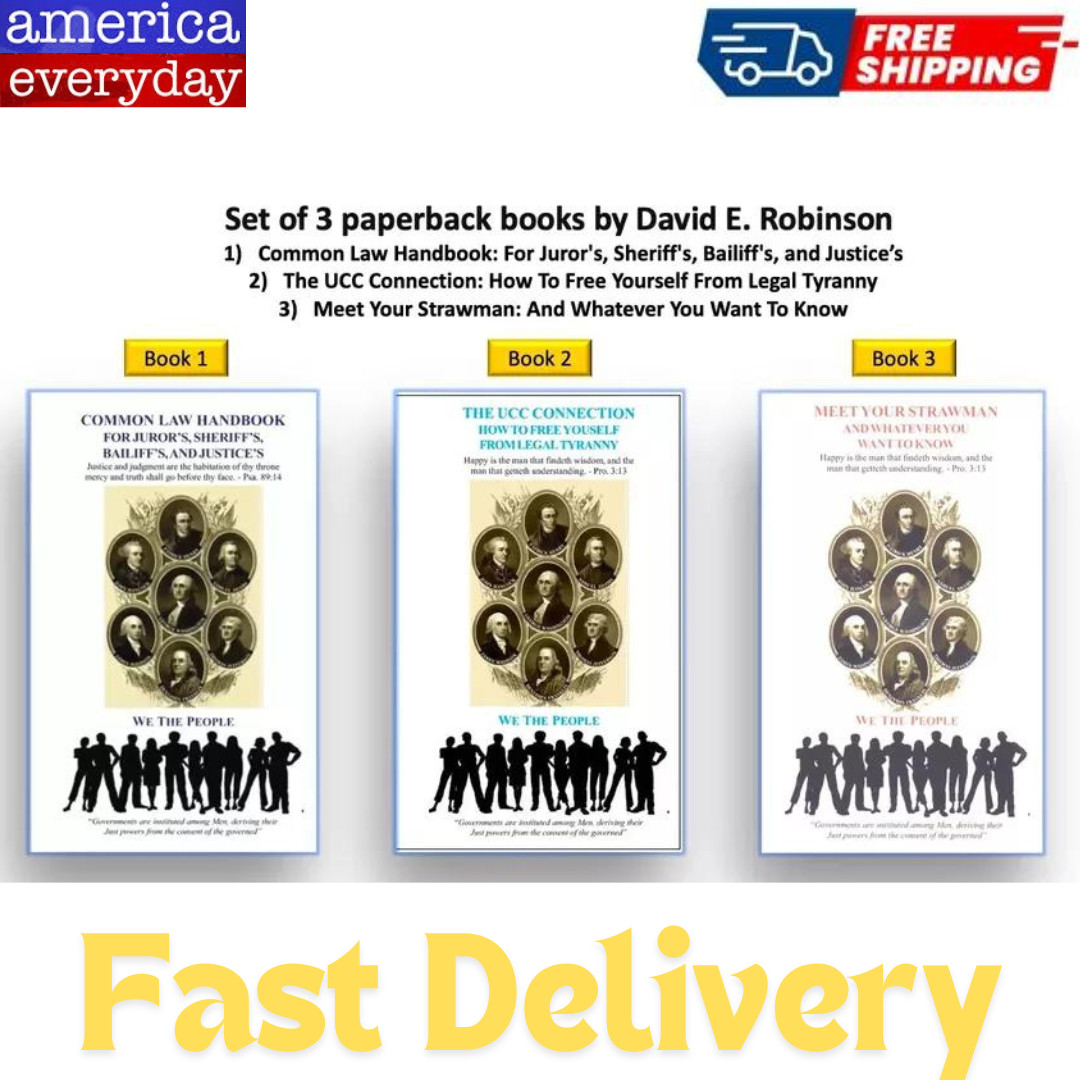 David E. Robinson 3 Books Set: Common Law …, The UCC …. & Meet Your Strawman