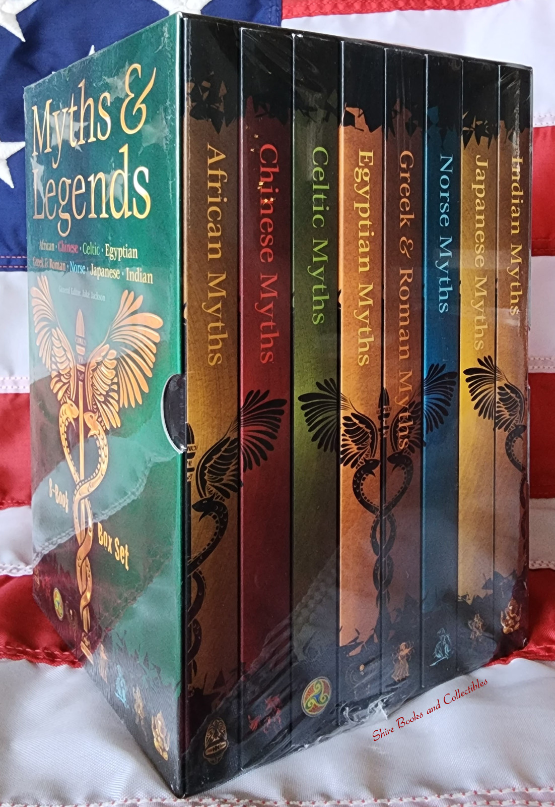 NEW Box Set 8 Myths Legend Celtic Chinese Egyptian Greek Norse Indian African PB