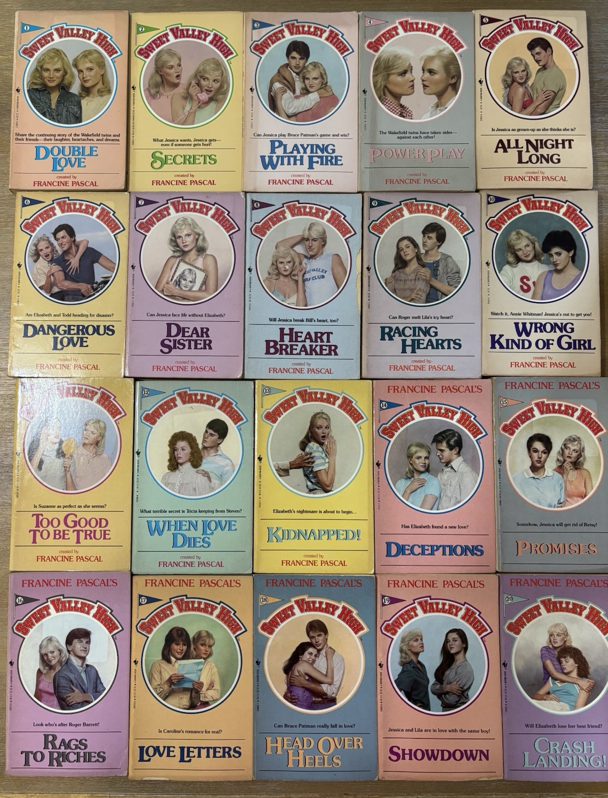 Sweet Valley High Lot Of 46 Vintage Paperback Books By Francine Pascal