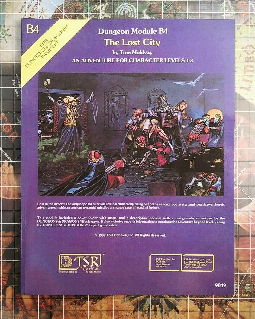 B4 The Lost City — Dungeons & Dragons — D&D — AD&D