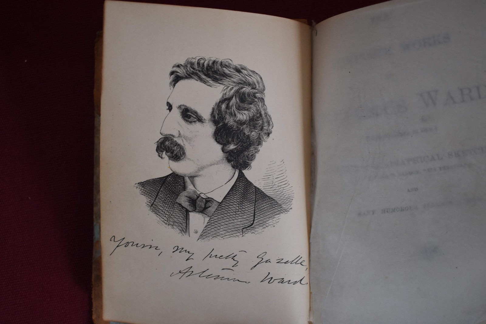 The Complete Works of Artemus Ward, Possibly Signed by the author