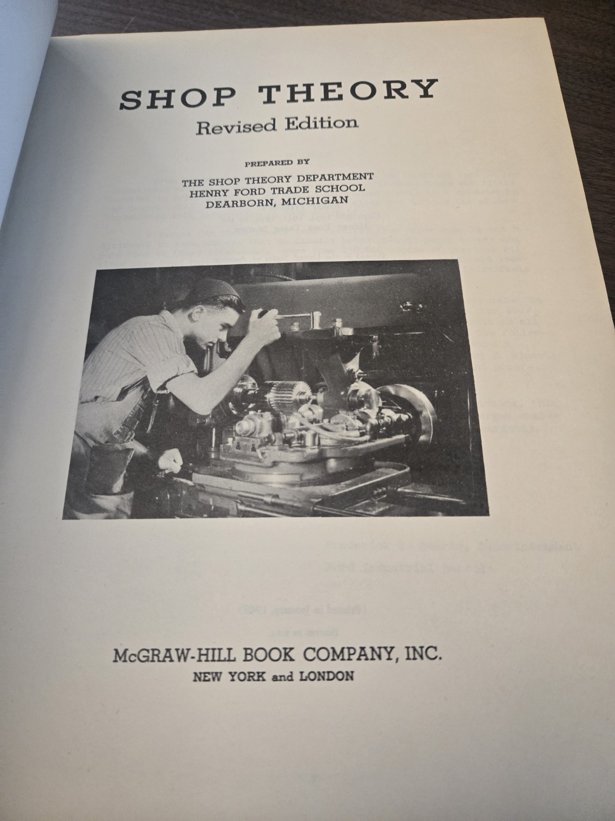 Shop Theory, Revised Edition — Henry Ford Trade School