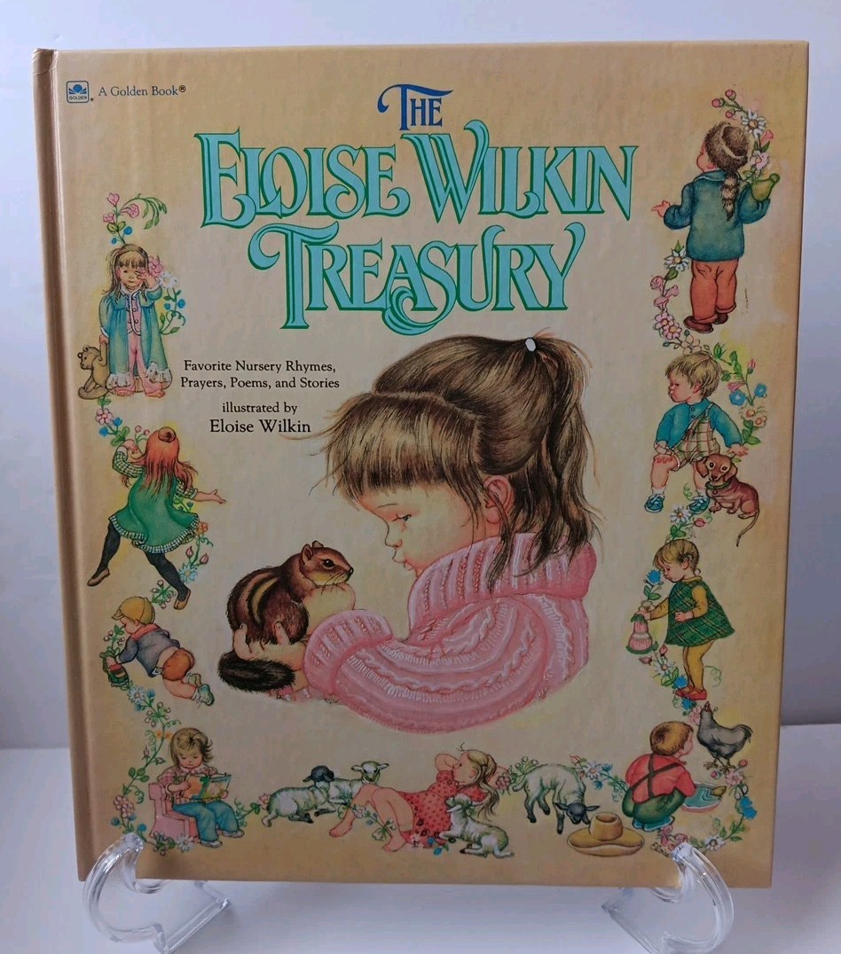 The Eloise Wilkin Treasury Hardcover 1985 Golden Book Merrigold Vintage 10.5×12″