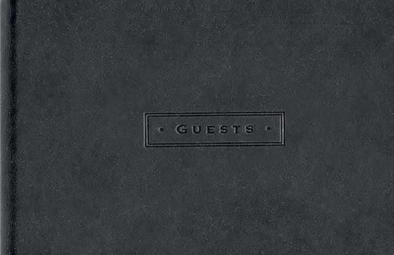 Classic Black Guest Book — Hardcover, by Peter Pauper Press; Inc. — Very Good h