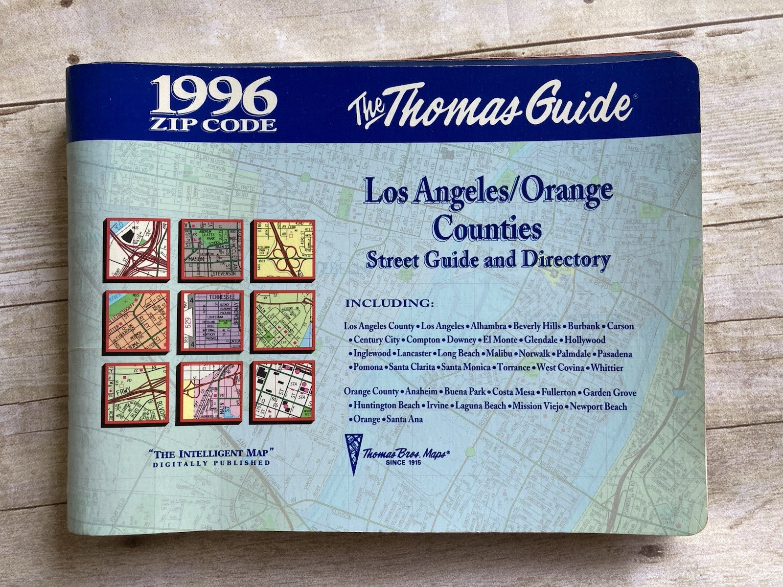 1996 Thomas Guide Los Angeles / Orange Counties Spiral Bound Maps