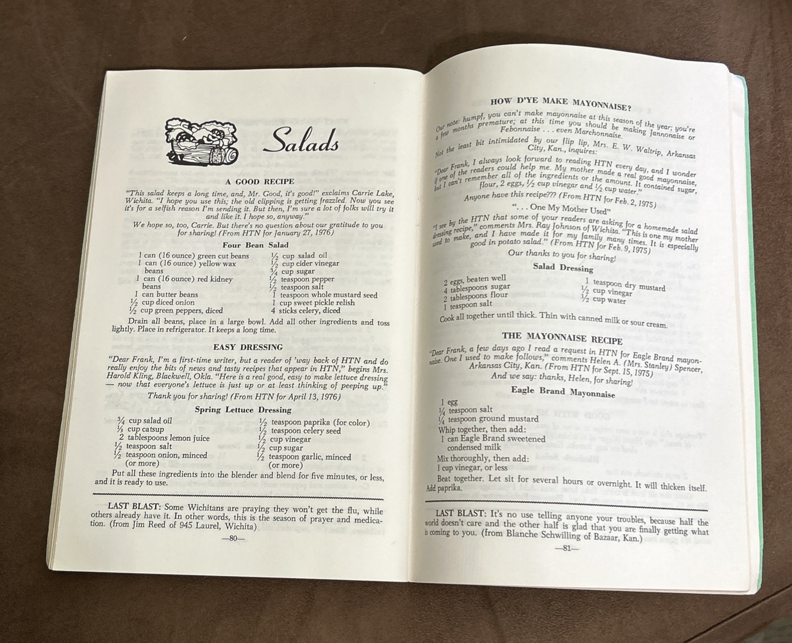Vintage Home Town News RARE RECIPES & BUDGET SAVERS Vol. IV 112 pages c. 1978
